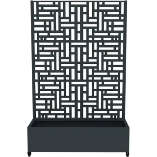 Westmann Dekora 3 Pflanzkasten mit Rankgitter 60 x 30 cm Anthrazit