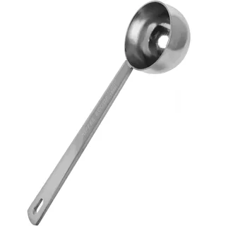Kaffeemesslöffel Silber 15ml mit Langem Griff aus Edelstahl | Trockene Zutaten und Tee, Präzise Dosierung, Leicht zu Reinigen, Küche