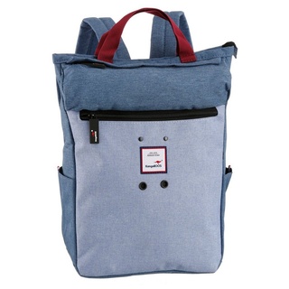KangaROOS Cityrucksack, kann auch als Tasche getragen werden blau