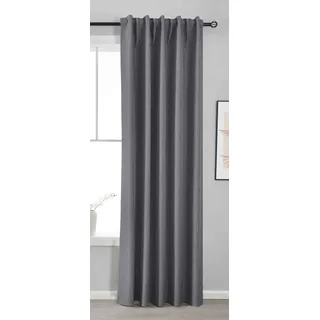 Gardinenbox Boston Dark Ösen 140 x 245 cm Dunkelgrau 1 St