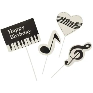mugesh Tortenstecker Musikmotive - schönes Geschenk für Musiker