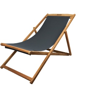 Liegestuhl aus Holz mit verstellbarer Rückenlehne