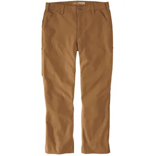 CARHARTT Rugged Flex Loose Duck Dungaree Hosen Braun 32 34