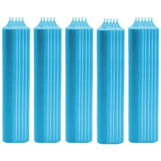 TSB Werk Spitzkerze 25x Stabkerze Tischkerze Wachskerze Durchgefärbt, Tropffrei, Kerze, 180 x 22mm, Set blau
