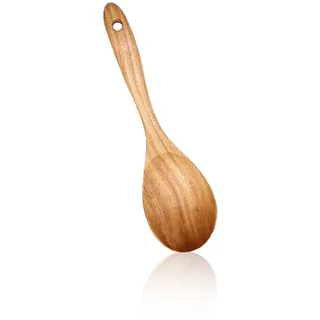 Kochlöffel aus Holz, 100% Akazienholz, Holzlöffel zum Kochen, Holz-Kochutensilien, Holzspatel zum Kochen, Natürlich behandeltes Braten- und Kochbesteck