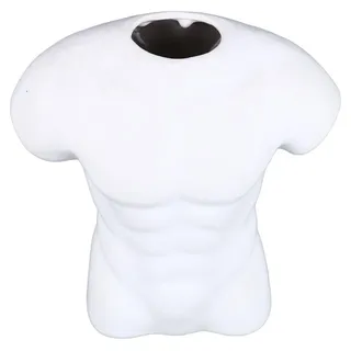 Body Vase - Poliertes Keramik für Schreibtischdekoration - Weiß