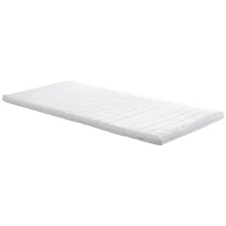RUF Betten Topper, Weiß, Textil, 100x200 cm, Blauer Engel, Goldenes M, Made in Germany, Dgm, Oeko-Tex® Standard 100, Bezug abnehmbar/waschbar, wendbar, atmungsaktiv, schadstoffgeprüft, alternative Größen erhältlich, Schlafzimmer, Matratzen Shop, Matratzenzubehör, Topper