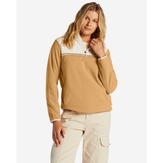 Billabong Fleecepullover Boundary Lite - Sweatshirt mit Stehkragen für Frauen beige S