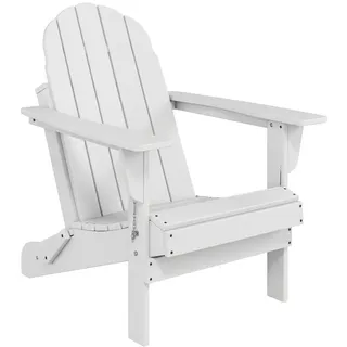 Outsunny Adirondack Gartenstuhl 87 x 75 x 93 cm weiß