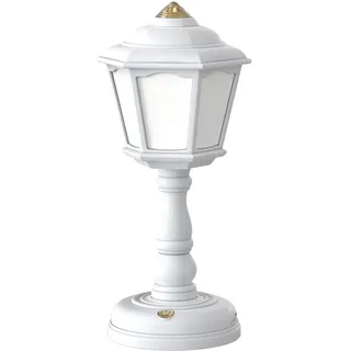 Retro-led-tischlampe, Usb-ladefunktion, Einstellbare Helligkeit, Touch-nachtlicht, Mini-straßenlaterne, Nachttischlampe, Schlafzimmerdekoration (weiß)