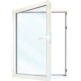 Meeth Fenster 70 x 95 cm DIN links 1 flügelig Dreh-Kipp weiß/ titan
