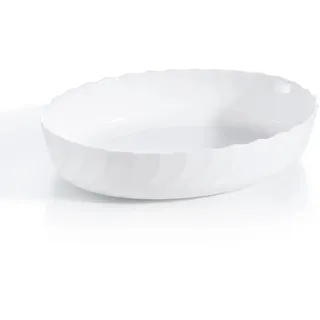 Luminarc Auflaufform Trianon 22 cm Oval Weiß