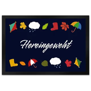 Fußmatte Hereingeweht Fußmatte XL in 40x60 cm mit Herbst-Motiven, speecheese 40 cm x 60 cm