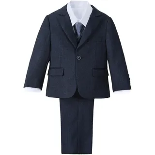Lito Angels Navy Blau Smoking Anzug Anzüge und Sakkos für Kinder Jungen, 5 Teilig Set mit Blazer und Weste Größe 5-6 Jahre 116 (Tag-Nummer 06) - 5-6 Jahre
