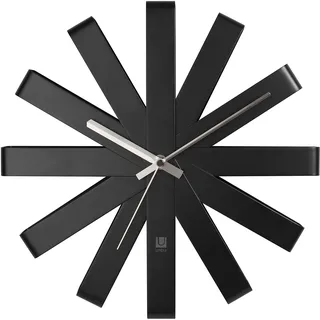Umbra Ribbon Wanduhr 30,00 cm 12IN schwarz