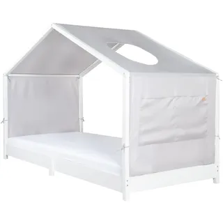 roba Himmelbett Montessori 90 x 200 cm Polyester silber hellgrau
