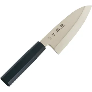 KAI Seki Magoroku Kinju und Hekiju Deba 15,0 cm Klingenlänge - 8A solid & SUS420J2-58 & 56 (±1) HRC - handgefertigt - Pakkaholz & PP-Kunststoff - japanisches Hackmesser - Made in Japan