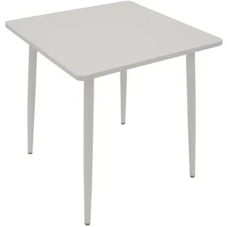 DEGAMO Bistrotisch 70 x 70 x 73 cm Weiß