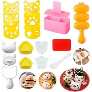 Reiskugel-Form, niedliche Katzen-Sushi-Form für Kinder, Musubi-Maker-Presse, Reiskugel-Form, Shaker, klassische Dreieck-Reiskugel-Maschine, lustige Lunchbox, Picknick-Werkzeug (KAT)