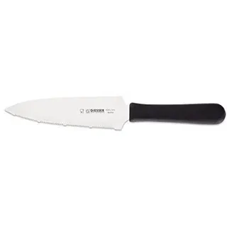 Giesser Tortenmesser gezahnt 16 cm, schwarzer Griff,Das klassische Messer zum Schneiden und Servieren von Kuchen und Torten