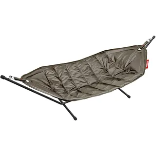 Fatboy Headdemock Hängematte - Klappbare Hängematte mit Gestell - Outdoor geeignet für Camping, Garten & Terrasse - Reise Hängesessel aus Polyester für bis zu 150kg - 270 x 138 cm - Taupe