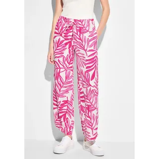 Marlene-Hose CECIL Gr. XL, Länge 30, pink (bloomy pink) Damen Hosen High-Waist-Hosen im Loose Fit