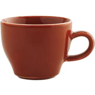KAHLA 1T5125A93020W Homestyle Cappuccino Italiano-Obertasse 0,18 l siena red |Rote Cappuccinotasse aus Porzellan
