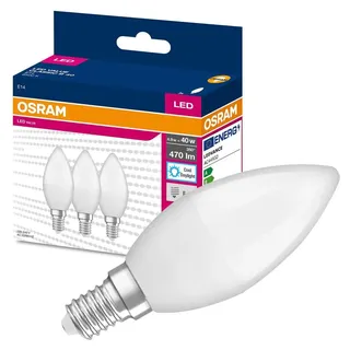 Osram LED-Birne 4,9W E14 6500 K 3 St.