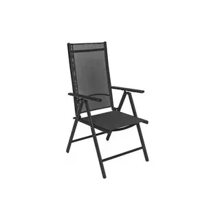 POCOline Klappsessel anthrazit Aluminium B/H/L: ca. 66x106x56 cm - Anthrazit