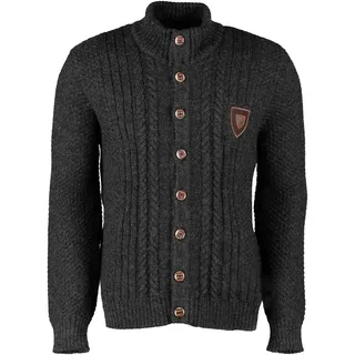 OS-TRACHTEN Strickjacke OS-TRACHTEN "Strickjacke MAIERHOFEN", 58, grau (anthrazit), Obermaterial: 70% Polyacryl PAN. 30% Wolle WO., Strickjacken Strickjacke