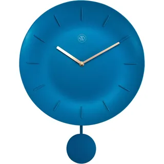 Nextime nXt - Wanduhr - Ø 30 cm - Kunststoff - Türkis - 'Bowl'