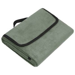 Picnic Blanket Tragbare Picknickdecke aus weichem Fleece braun/grün/oliv, Gr. one size