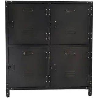Rikta 75 x 82,5 x 35 cm Grau / Schwarz