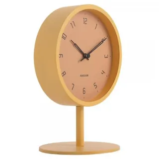 Karlsson Uhr Tischuhr Stark Iron Matt Honey Yellow
