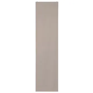 ELBERSDRUCKE Schiebegardine Schiebevorhang mit Klettband Midnight weiß 245 x 60 cm (1 St), Klettband, blickdicht, Polyester, einfarbig, modern weiß