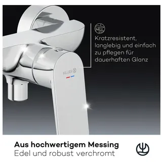 Kludi X1 Duscharmatur Einhandmischer für 1 Verbraucher Chrom 328310575