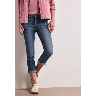 STREET ONE 7/8-Jeans - Damen, Gr. 31 - dunkelblau