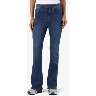 Noisy May High-waist-Jeans NMSALLIE HW FLARE JEAN VI021MB FWD NOOS blau 26