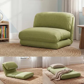 MCW Schlafsessel MCW-E68 Stoff/Textil 75 x 60 x 75 cm Grün