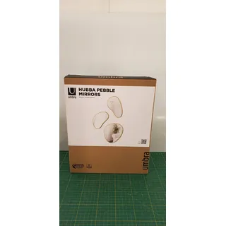 Umbra Spiegelset Messing Kunststoff 3-teilig 25x30x1cm