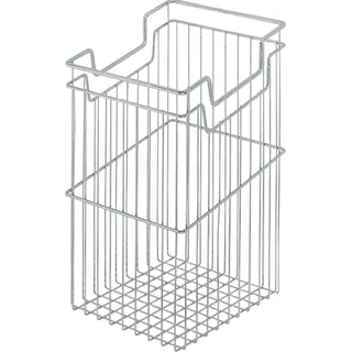 Gedotec Gitterkorb Wäschekorb Chrom mit Einhänge-Funktion für Unter-Schränke | Metall Wäsche-Sammler 23 Liter für Korpus-Bereite: 300 mm | MADE IN GERMANY | 1 Stück - Wäsche-Korb für Aufbewahrung