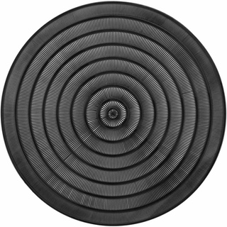 Douceur d'Intérieur, Platzset Ø 40 cm Orientalisch schwarz PVC durchbrochen