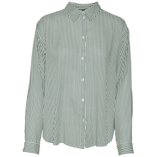 Vero Moda Blusenshirt Hemd Bluse Business Oberteil VMBUMPY 5960 in Grün grün|schwarz S (36)