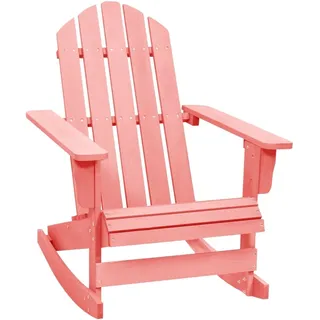 vidaXL Adirondack-Schaukelstuhl Massivholz Tanne Rosa