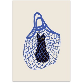 The Poster Club - The Cat’s In The Bag von Chloe Purpero Johnson, 50 x 70 cm
