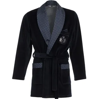 Revise Kurzer Morgenmantel für Herren RE-111 Velour Bademantel – Elegant - 4XL