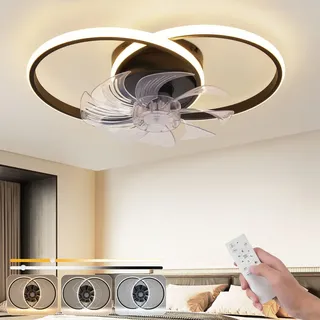 Homefire 125 cm Deckenventilator Schwarz