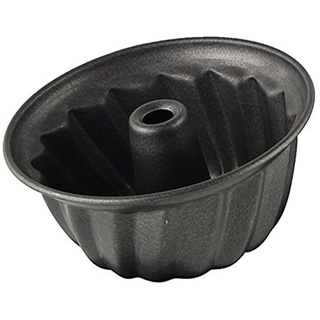 Zenker Gugelhupfform Ø 10 cm SPECIAL MINI, kleine Backform aus Stahlblech, Kuchenform mit Antihaftbeschichtung (Farbe: Schwarz), Menge: 1 Stück