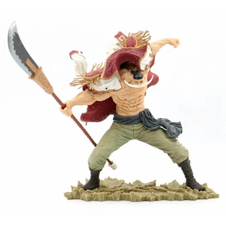 24cm,Anime One Piece White Beard Pirates Edward Newgate PVC Action Figur Statue Sammelmodell