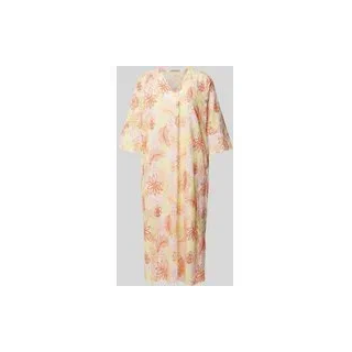 Midikleid mit V-Ausschnitt, Rosa, L
